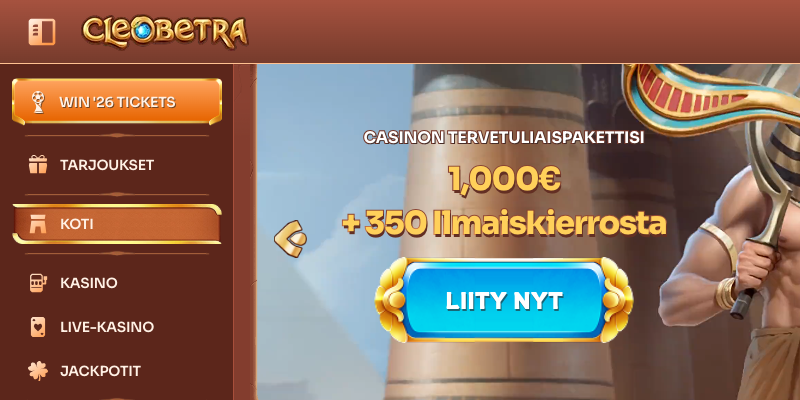 Cleobetra Casino etusivu